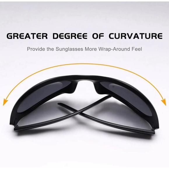 Oversized Steampunk Sunglasses Women Men 2024 Luxury Brand Oval Y2K Sports Punk - Picture 9 of 9